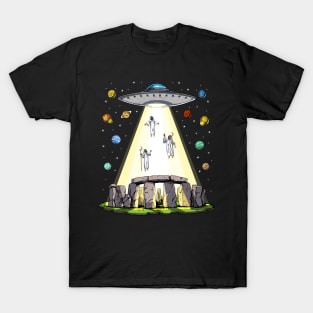 Stonehenge Alien Abduction T-Shirt